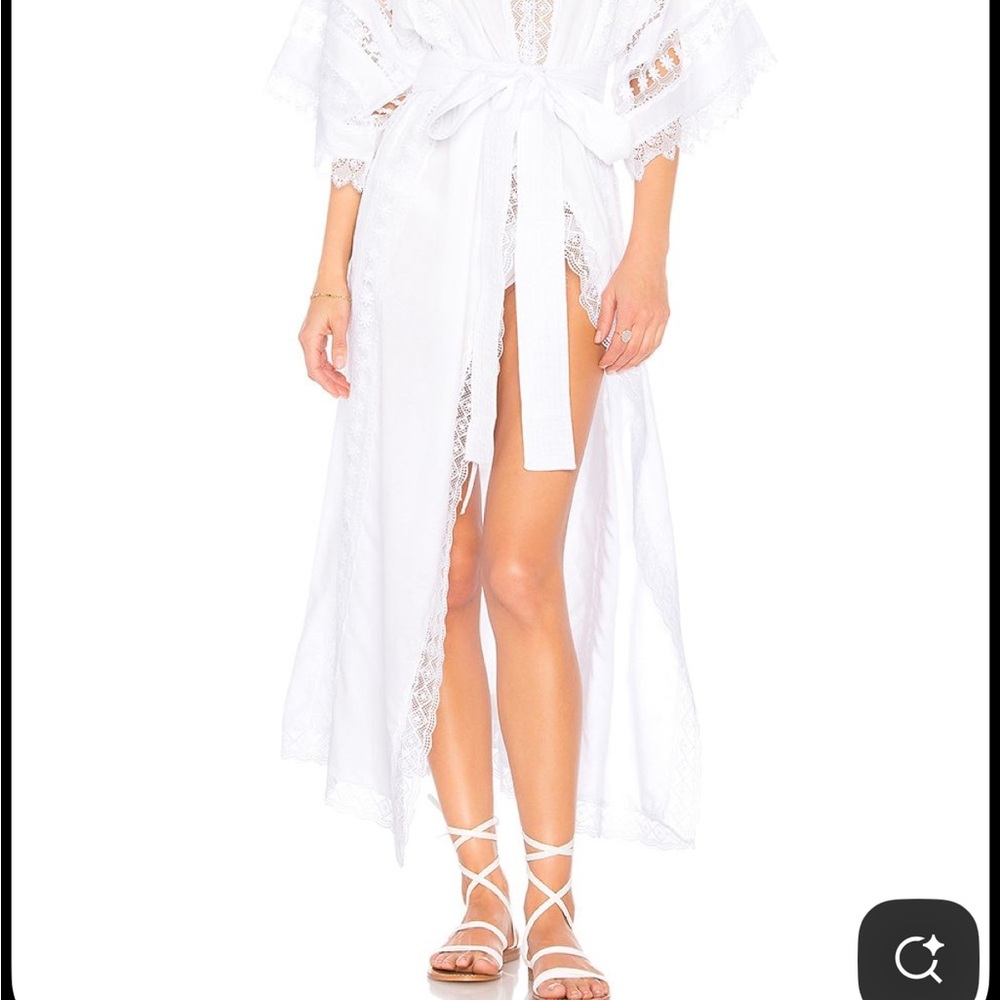 Charo Ruiz Aquila Kimono White Coverup - Picture 3 of 7